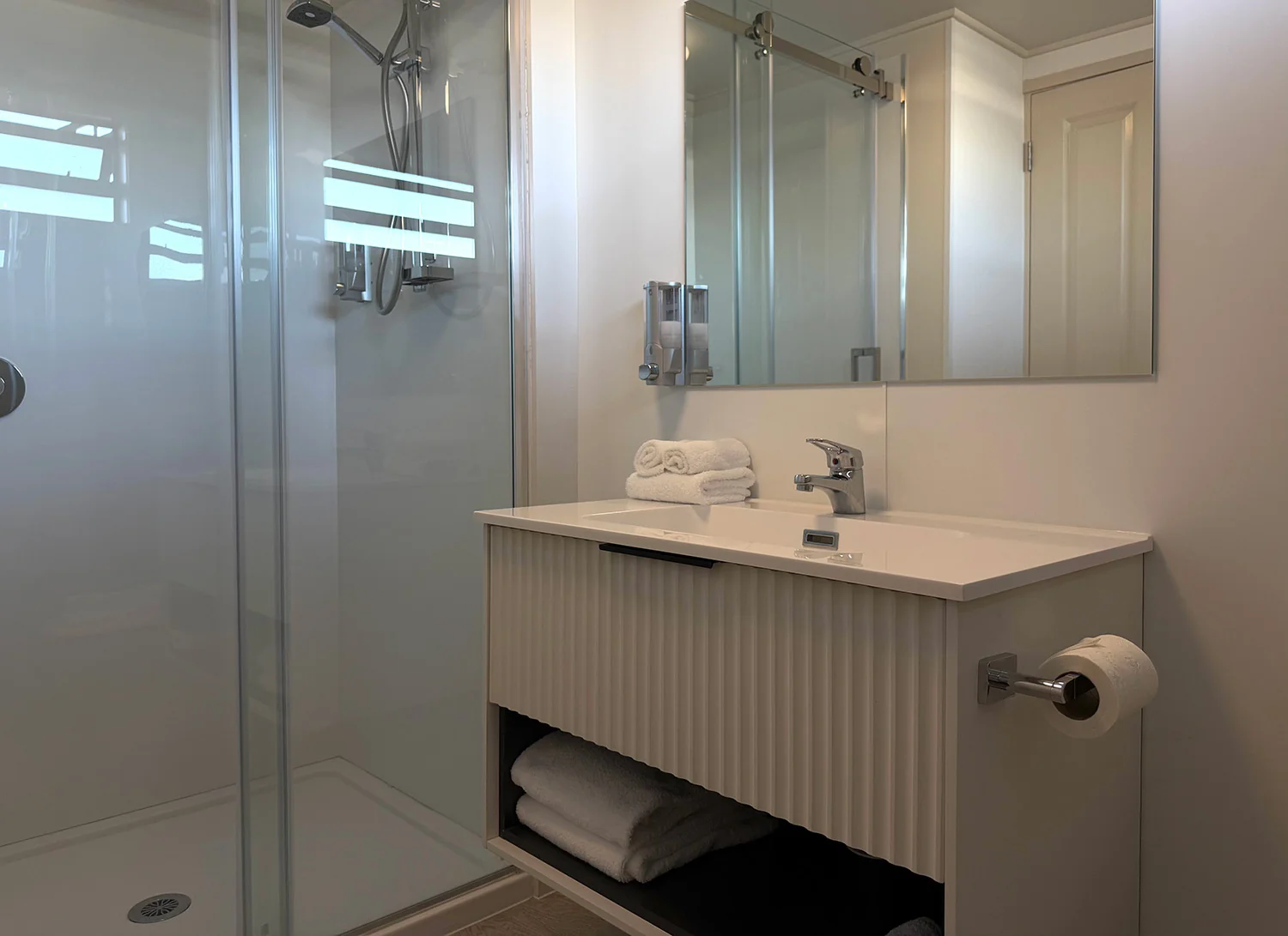 Ground Floor Twin — studio twin view at Bluewater Hotel