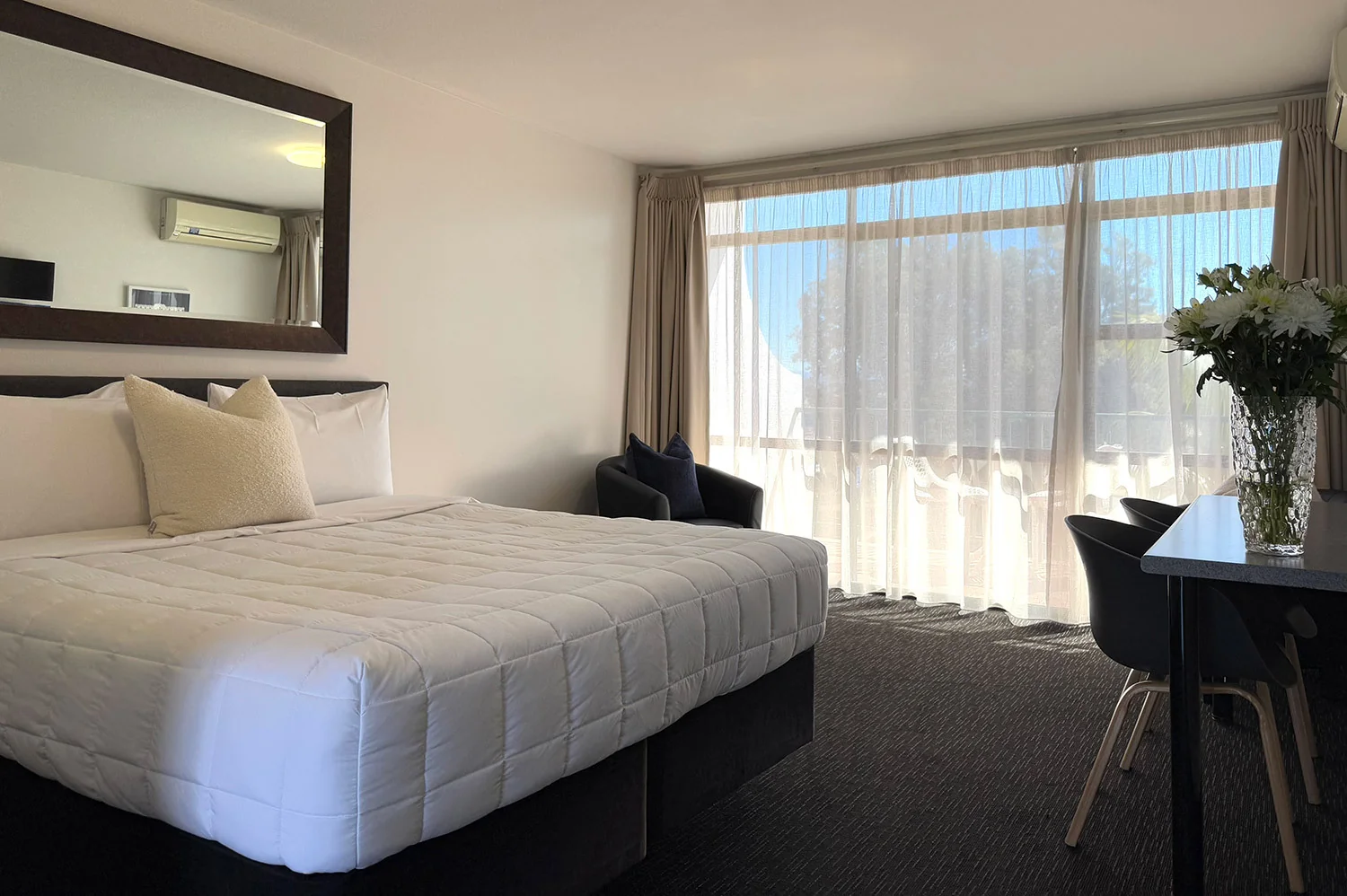 Superior Studio — marina-view room at Bluewater Hotel