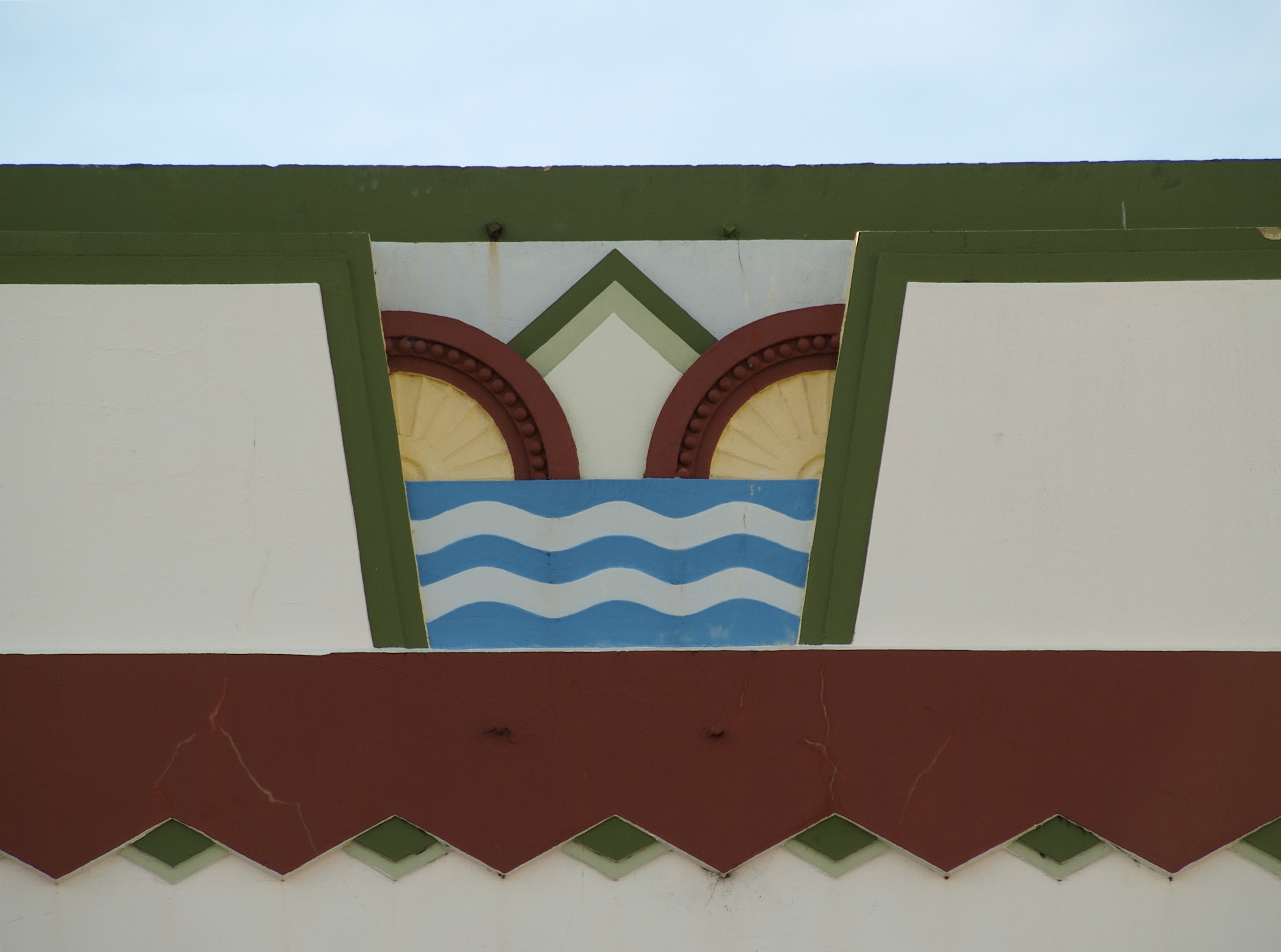 Napier Art Deco buildings — heritage facades in the city centre rebuilt after the 1931 earthquake